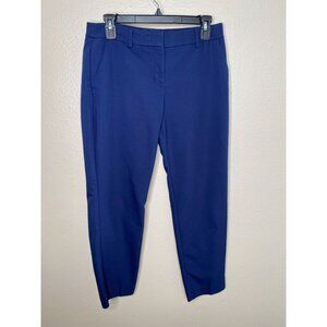 Express Columnist Ankle Womens Mid Rise Stretch Pants Navy Size 6R Workwear